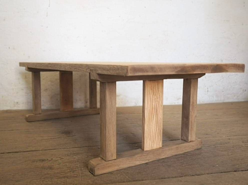 1097 ナチュラルテイストなローテーブル　文机　展示台　剥離家具　レトロ古家具