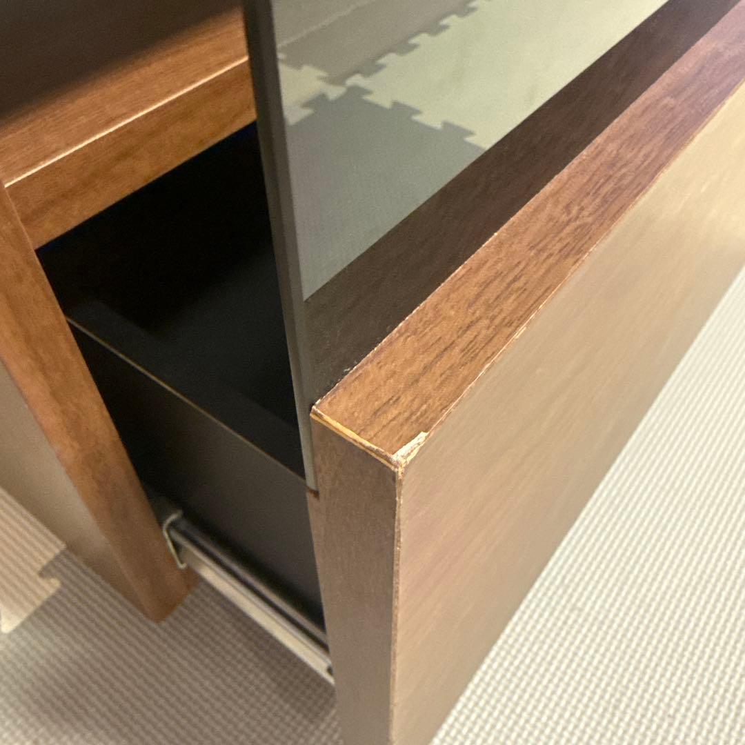 匿名配送　lowya 140cm テレビ台　ウォルナット