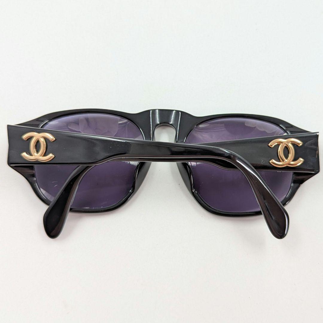 【美品】CHANEL シャネル ココマーク サングラス ケース付き ブラック