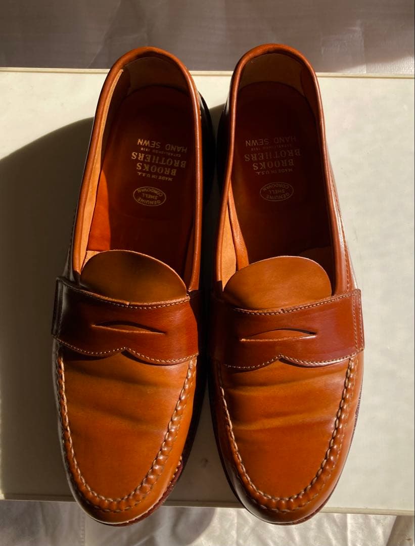 ALDEN×BROOKSBROTHERS ウイスキー コードバン　26.5