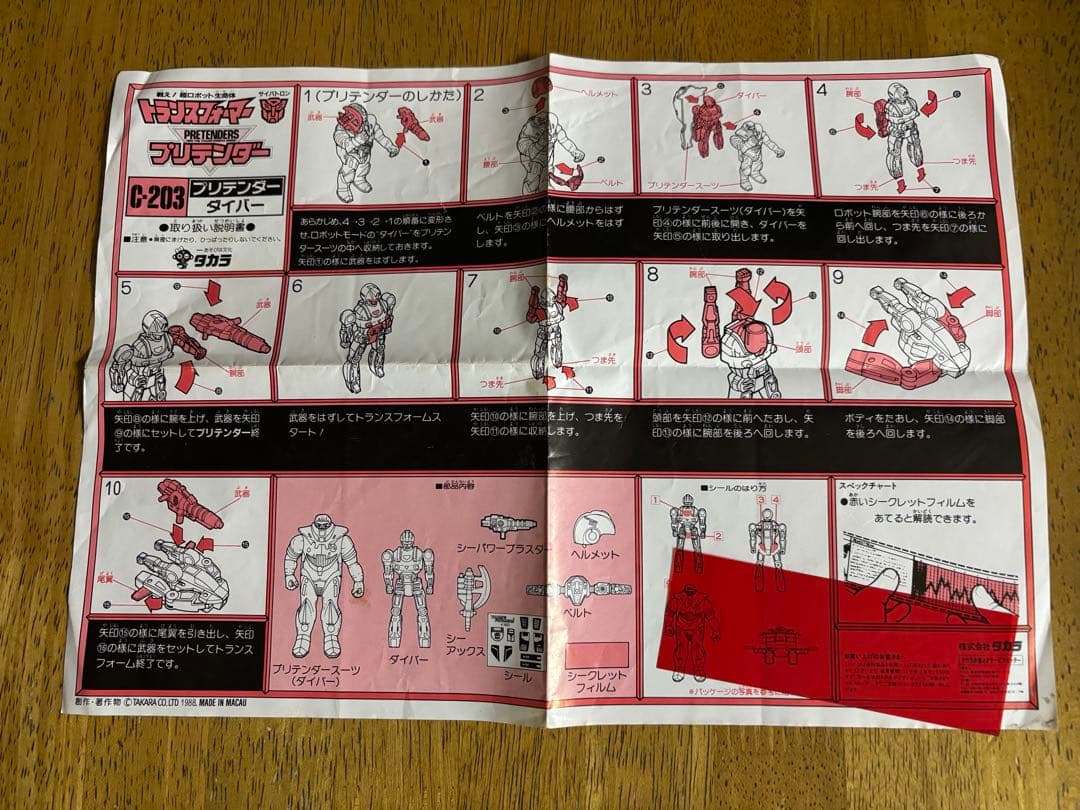 トランスフォーマー　超人マスターホース　プリテンダー　フェニックス&ダイバー