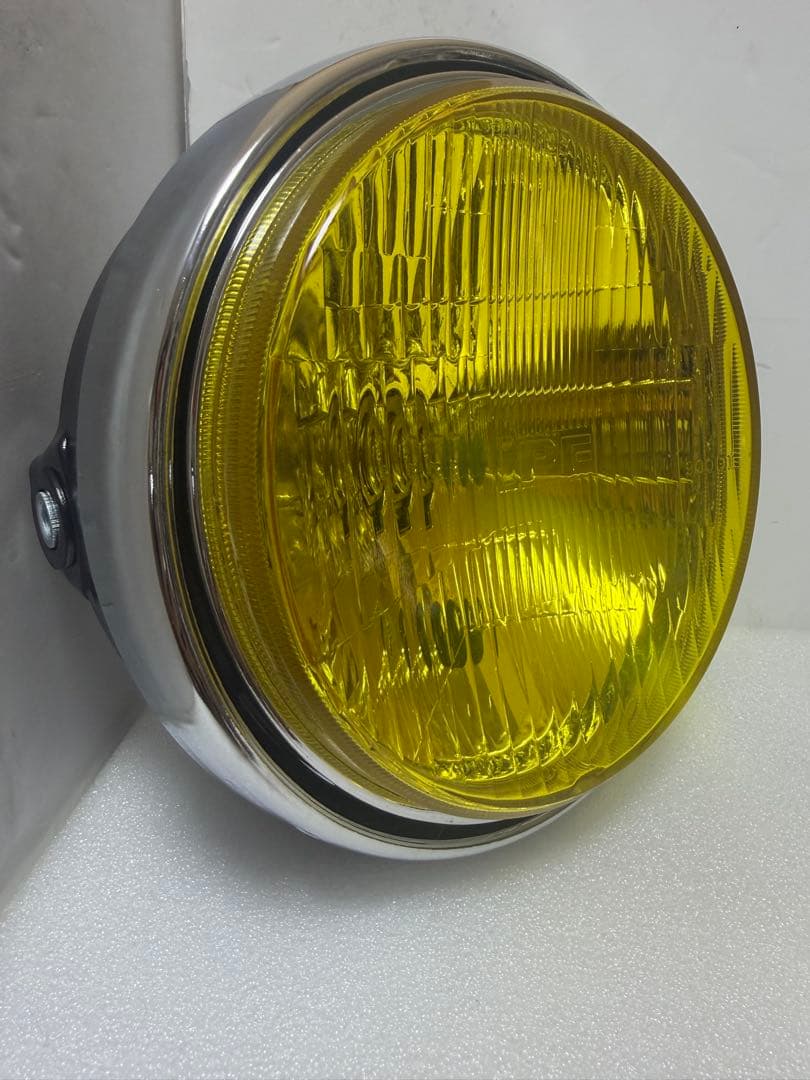 当時物IPF凹みレンズ付きヘッドライトASSY/イエローレンズシビエCIBIE