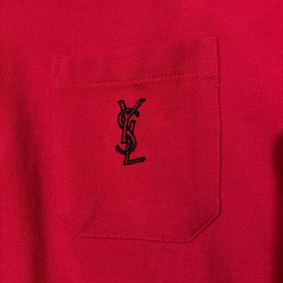 90s ysl polo shirt イヴ サンローラン 長袖 ポロシャツ