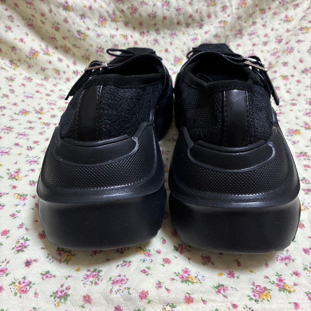 靴 AKIKOAOKI GISELLE LACE BK X BK 36