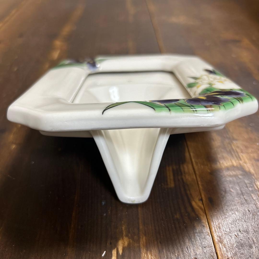 レア　京都　京焼　清水焼　陶葊　フォトフレーム　菖蒲