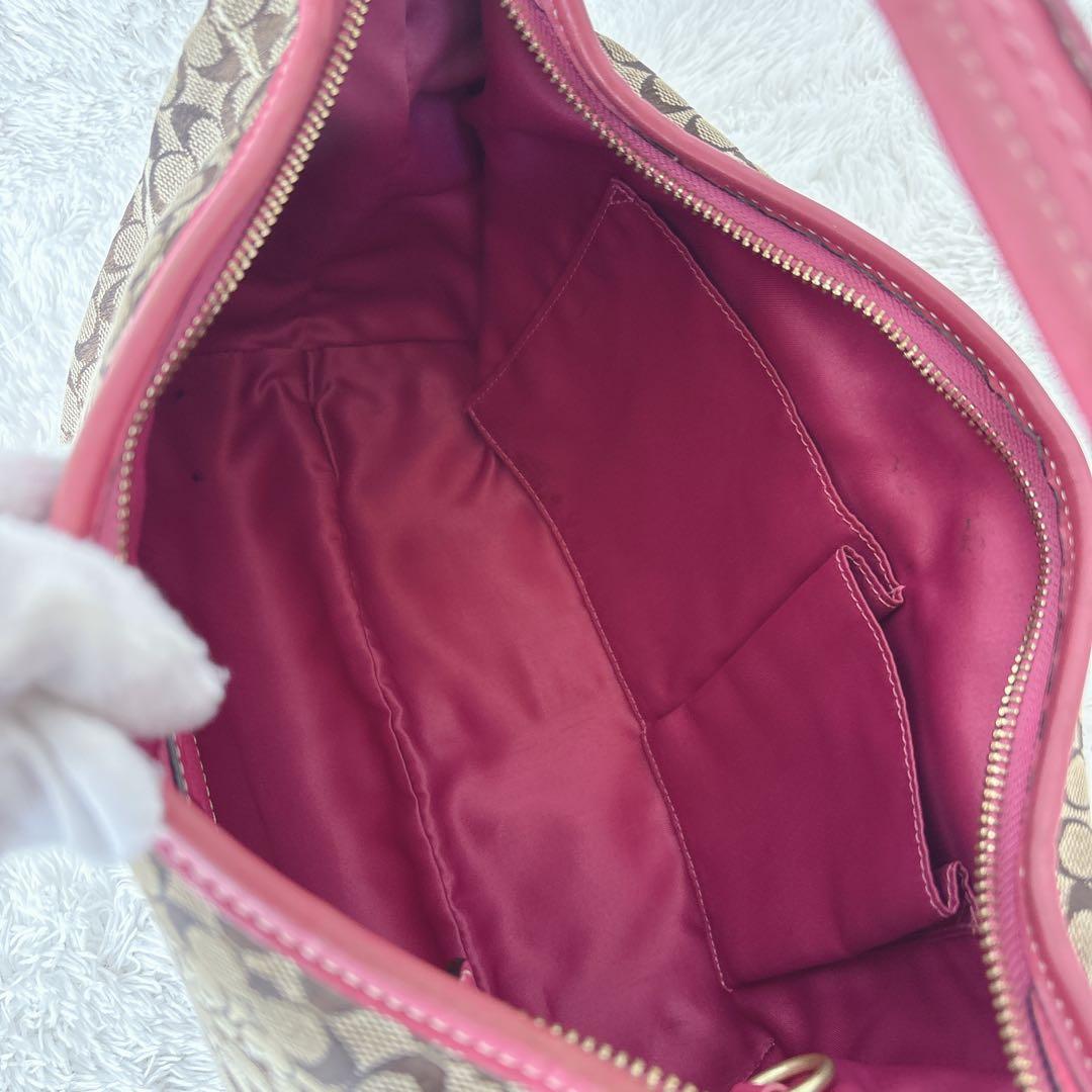 バッグ COACH One Shoulder Bag Hobo Elgo Pink