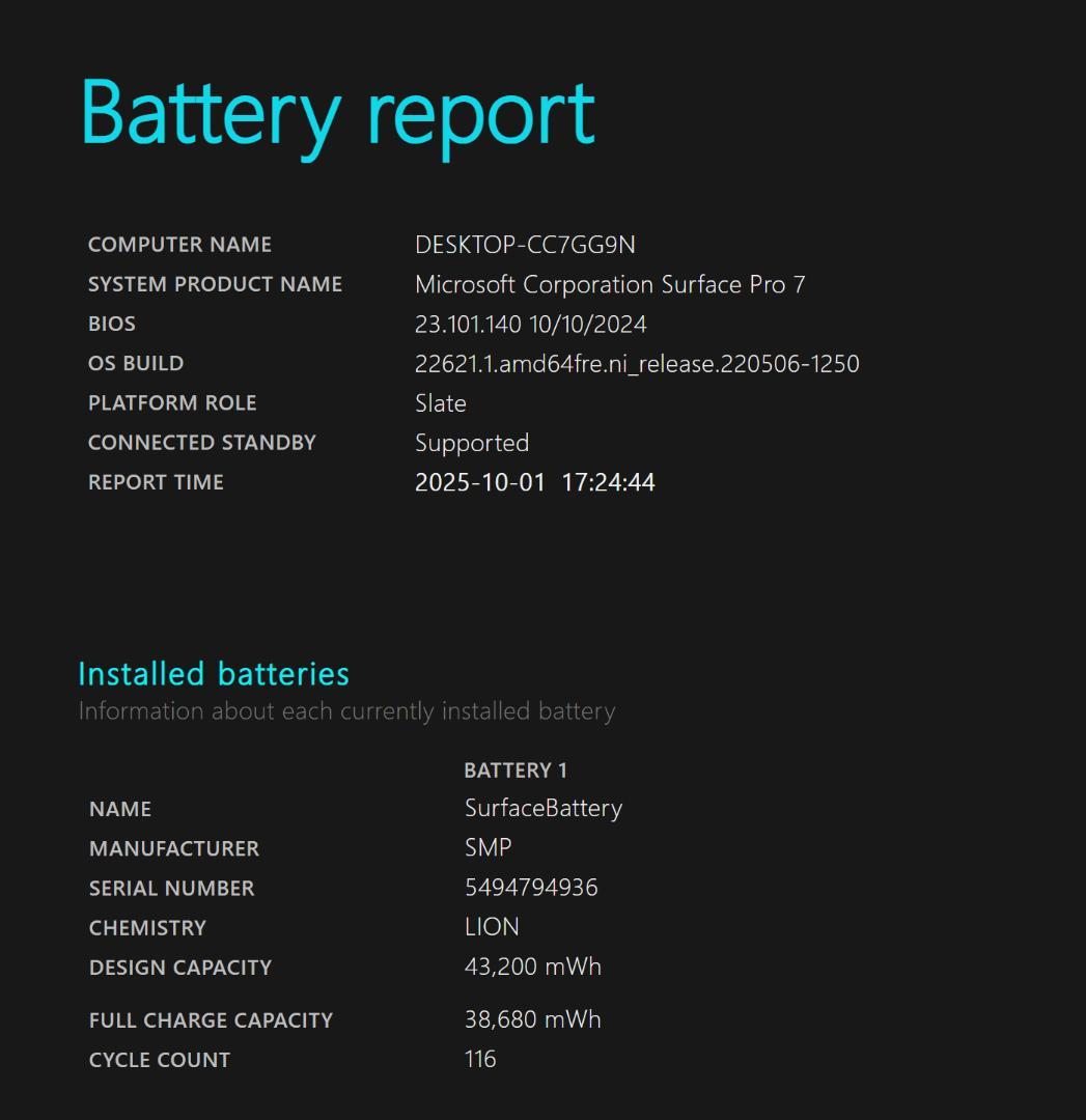 《Surface Pro 7》Core i7／メモリ16GB／SSD256GB