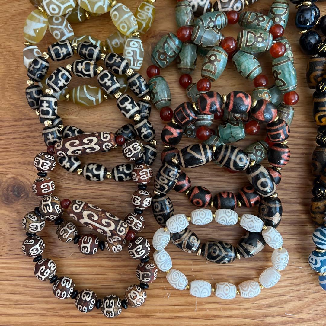 天珠ブレスレットセット①48個