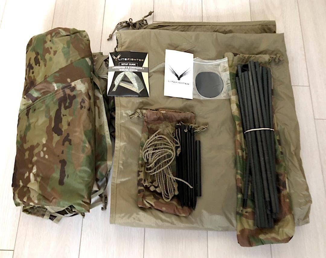 【新品未使用】LITEFIGHTER テント 1 個人用シェルターシステム