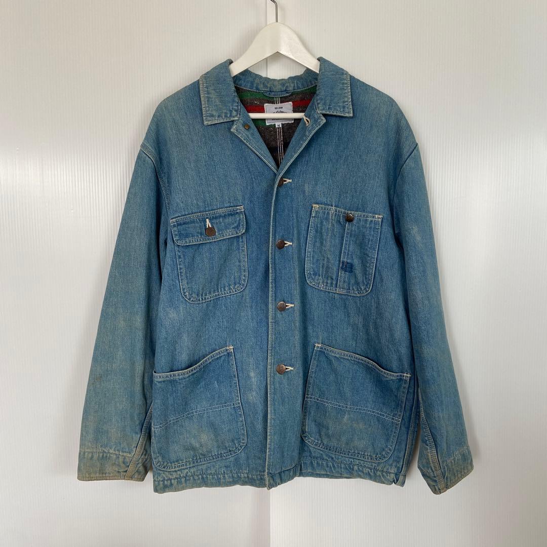 BIGJHON WORLDWORKERS　カバーオールデニムジャケット　M