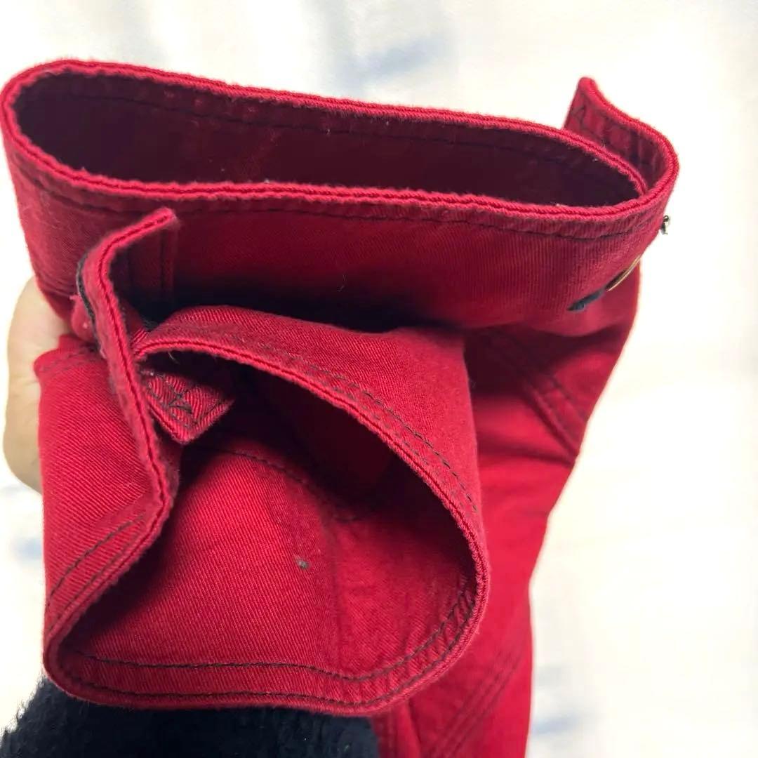 Needles × SMITH’S カバーオール 蝶刺繍 レッド M