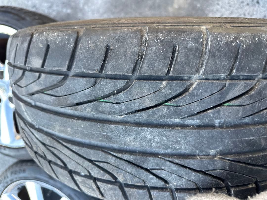 トヨタ　18 ゼロ　クラウン　メッキ純正ホイールタイヤ　4本225/45R18