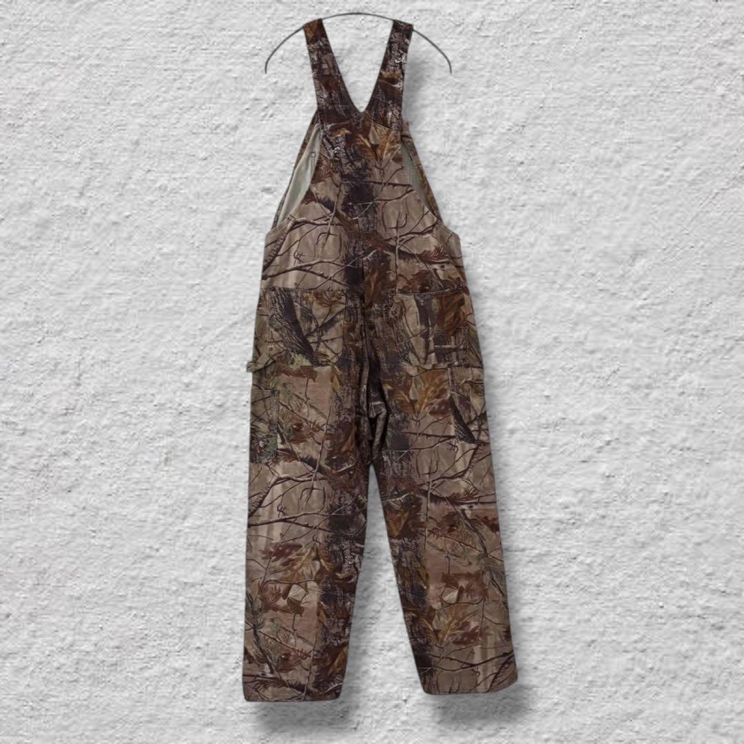 しんしんカーハートオーバーオールダブルニーリアルツリー90sダック地