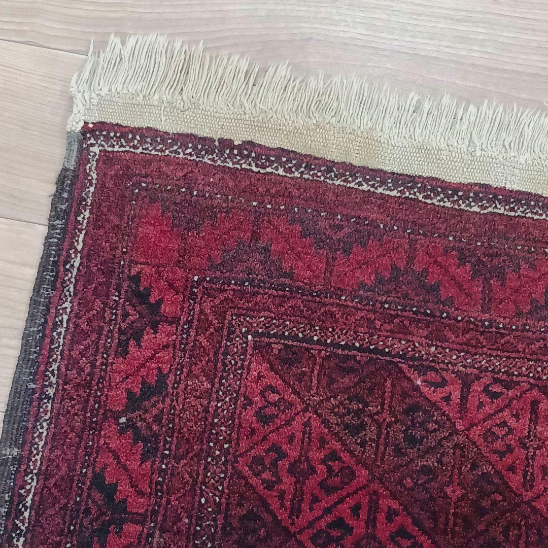 専用 R378 ペルシャ絨毯 トライバルラグ ウール 手織り 186×96㎝