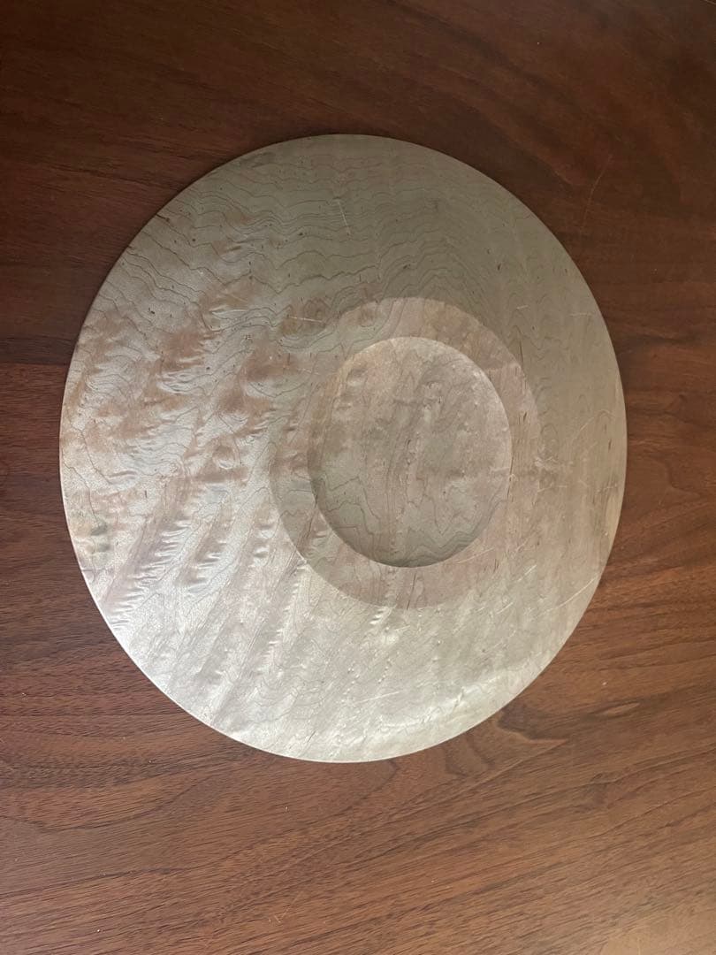 内田悠 φ30 イタヤカエデ 鉄媒染平皿　プレート　トレイ