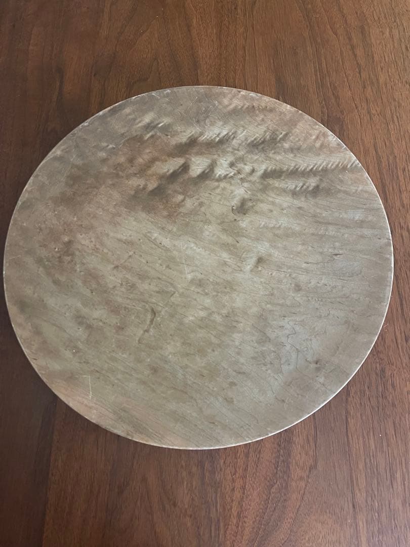 内田悠 φ30 イタヤカエデ 鉄媒染平皿　プレート　トレイ