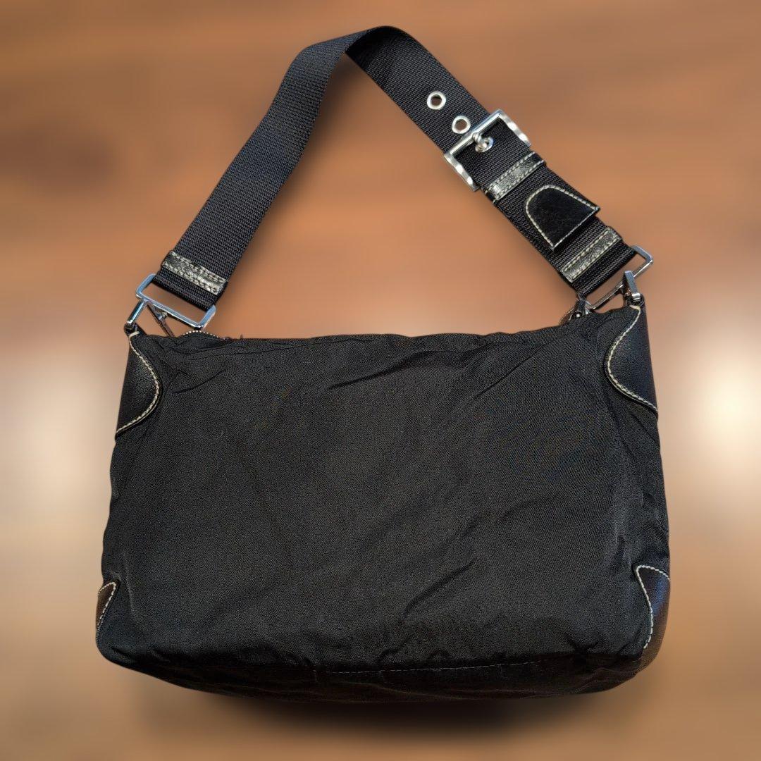 ​【美品】PRADA プラダ ナイロン ショルダーバッグ ブラック