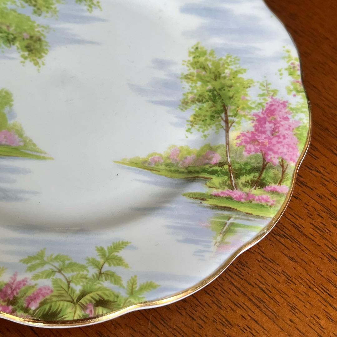 【英国ビンテージ】ロイヤルアルバート★The Old Mill★ケーキ皿