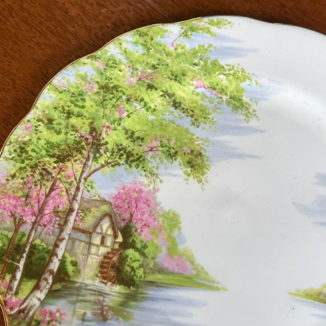 【英国ビンテージ】ロイヤルアルバート★The Old Mill★ケーキ皿