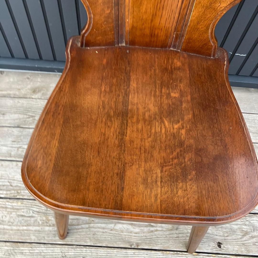 ② 北欧レトロ カリモク ルスティック 木製ダイニングチェア 古家具 ビンテージ