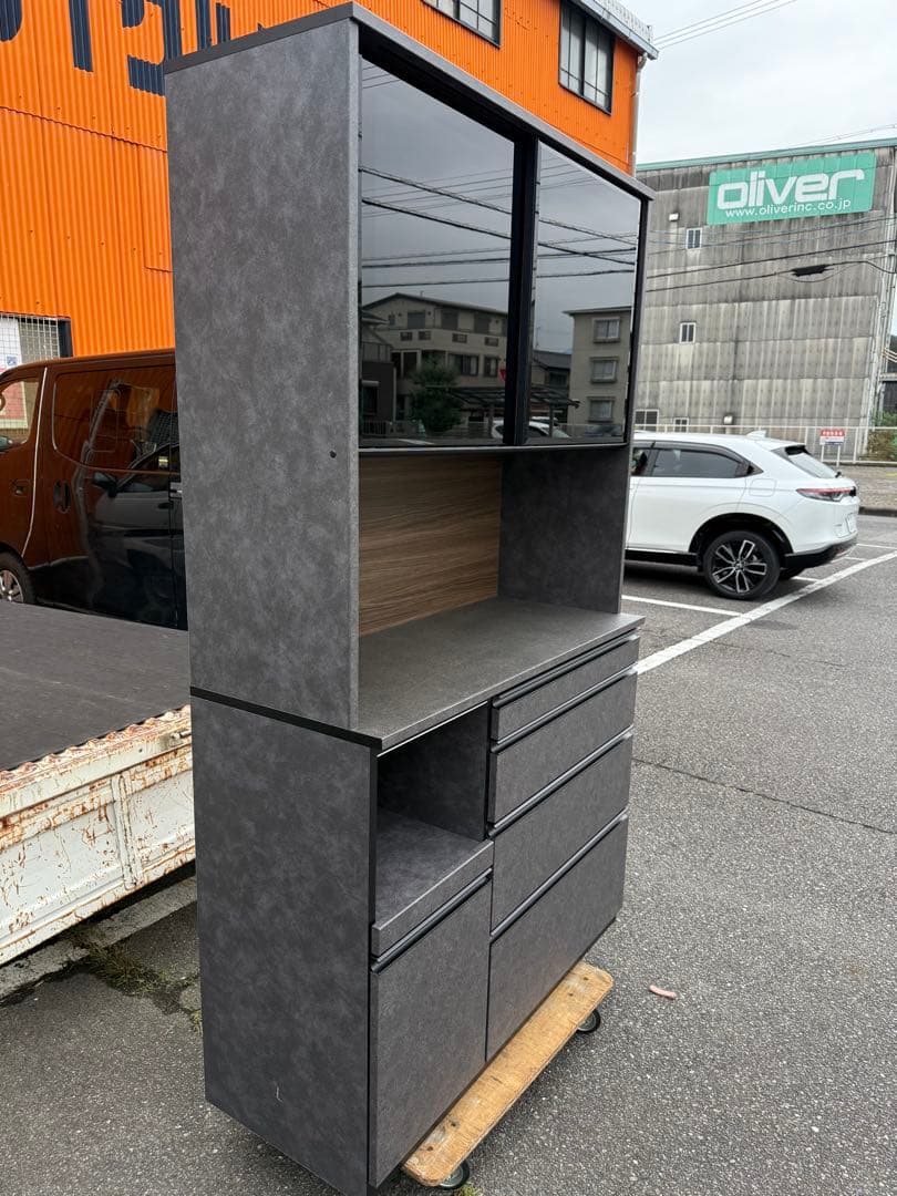 ほぼ未使用　レンジボード　松田家具　ガバーナ　幅117cm 側面傷