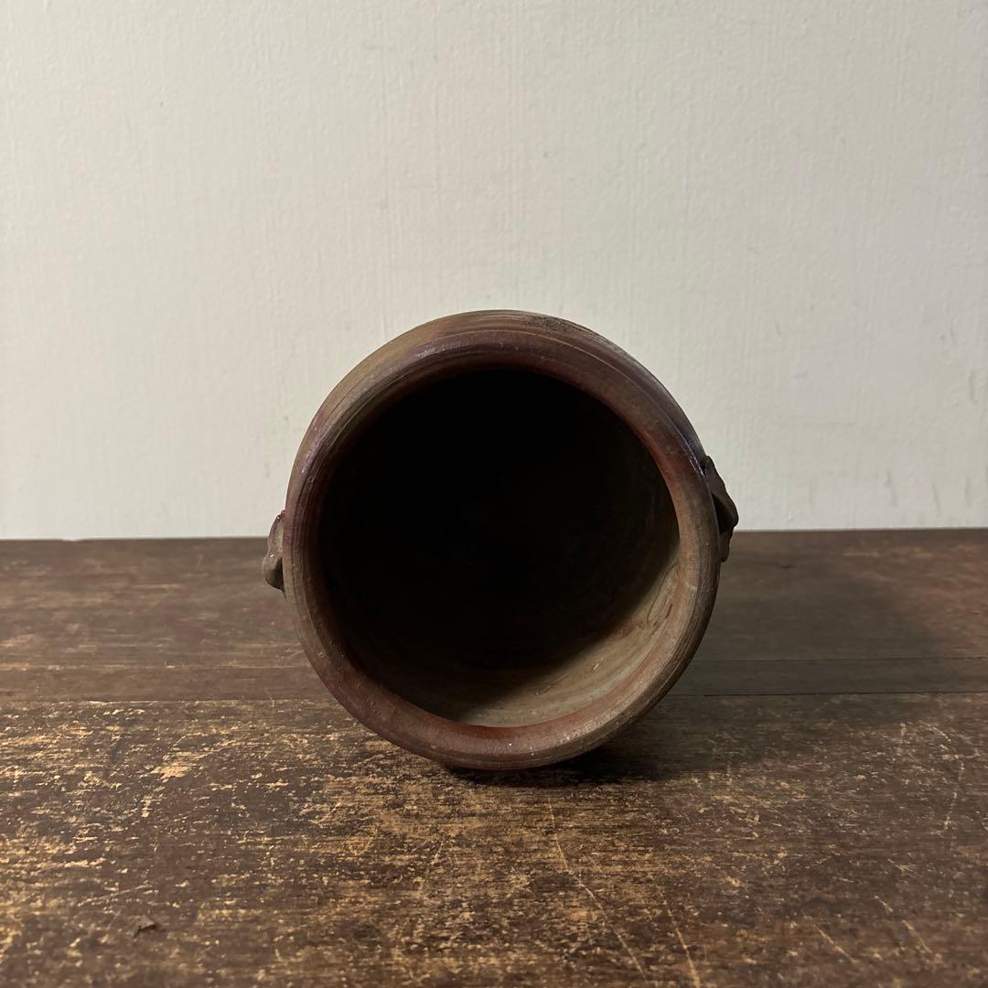 古備前　火襷水指　江戸時代　壺　水差し茶道具　古道具　アンティーク　古民芸　李朝