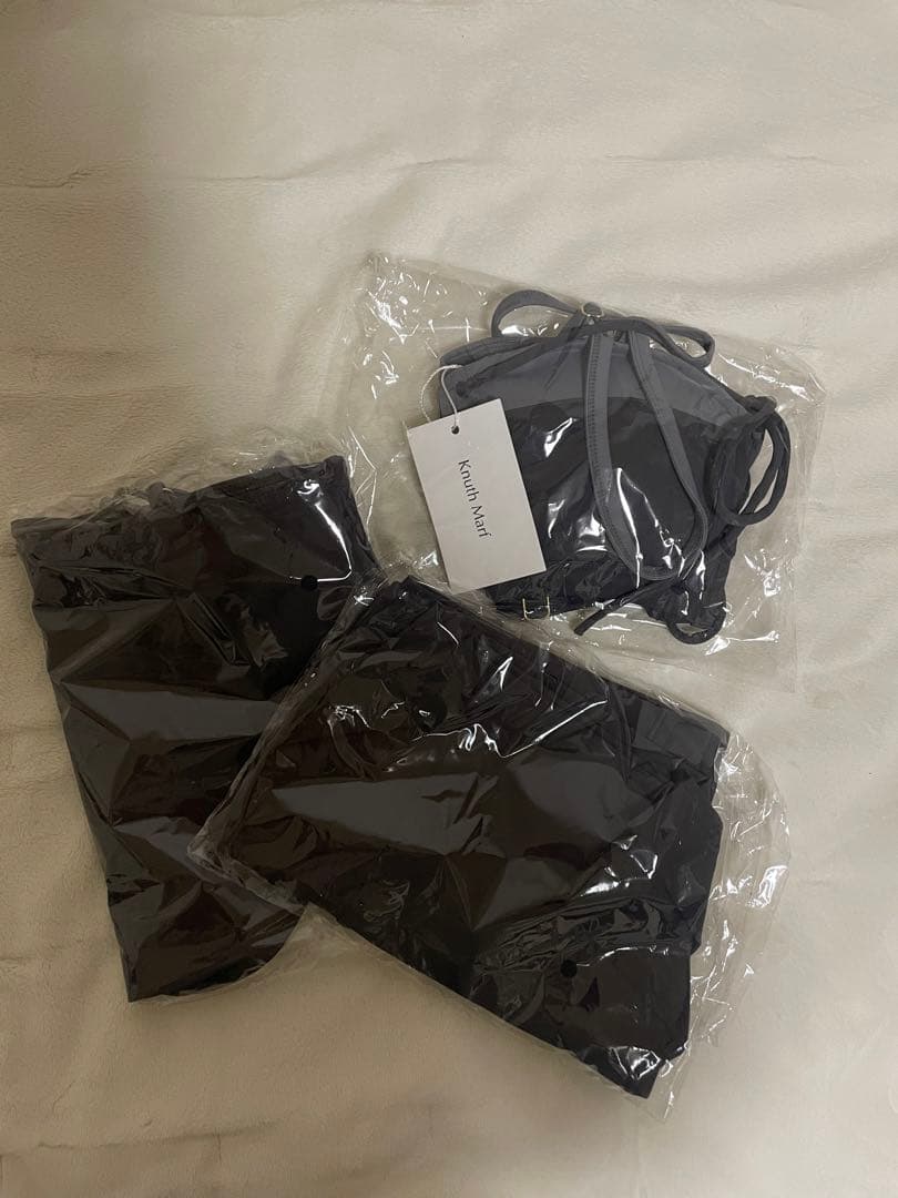 【Knuth Marf】 slit skirt swim wear gray