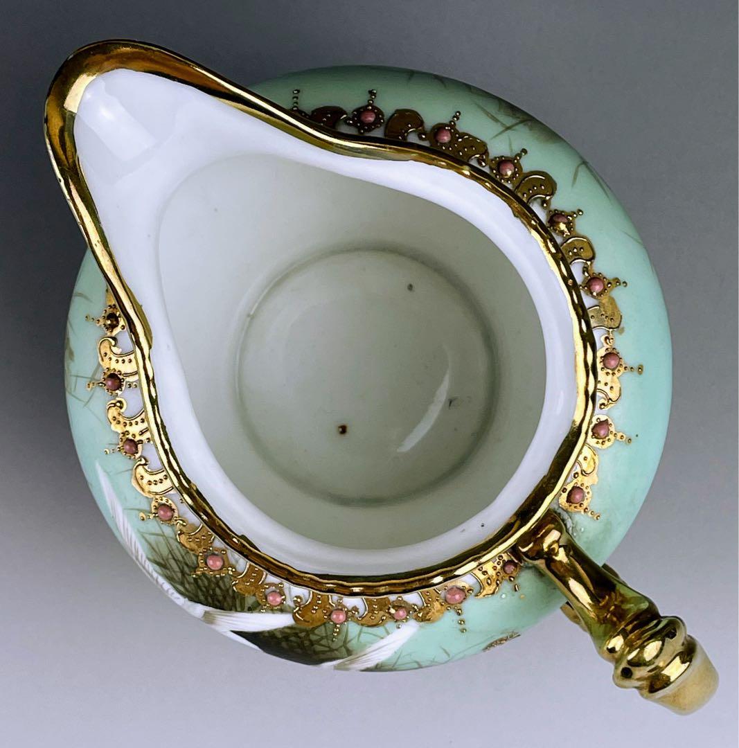 【訳有】オールドノリタケ フライングスワン ジュエル 脚付 クリーマー ジュール