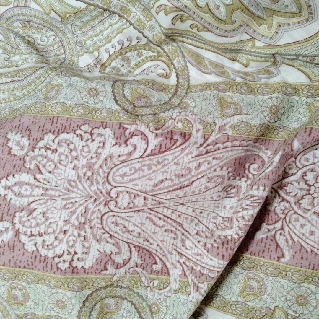 2枚組　水鳥羽毛100％　羽毛布団　詰物1.3kg　表裏地　綿100%