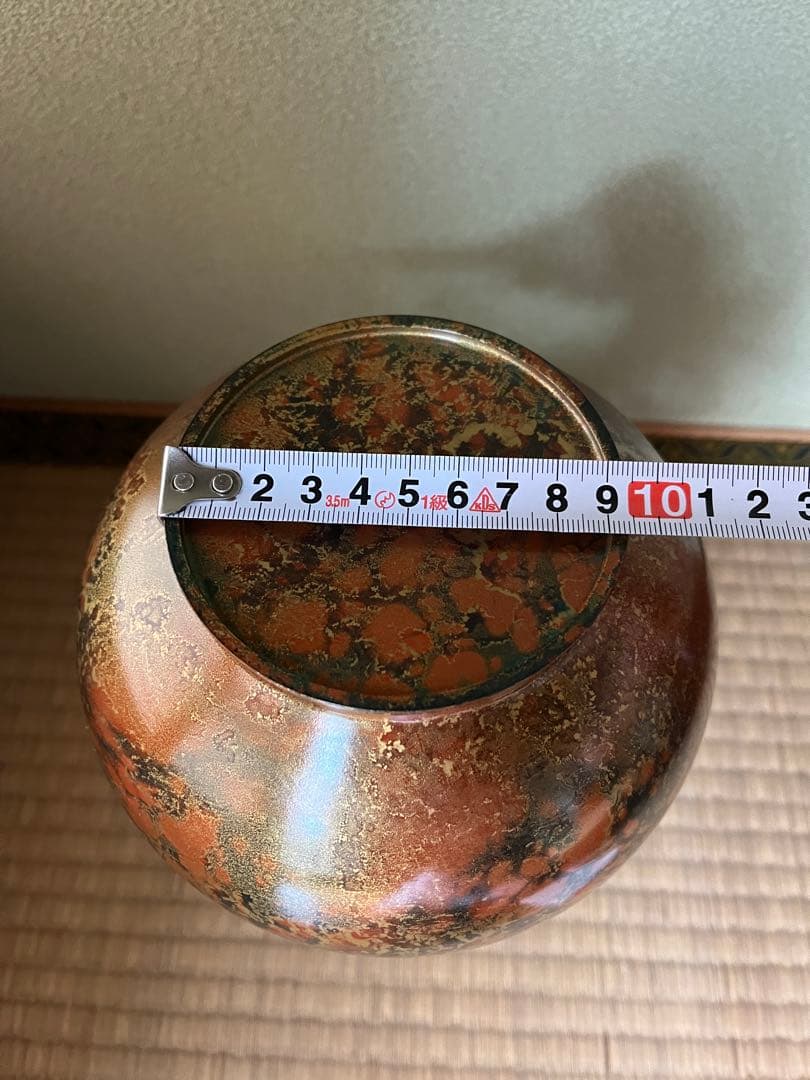 銅製　ドラゴン持ち手花瓶 壺　約27cm