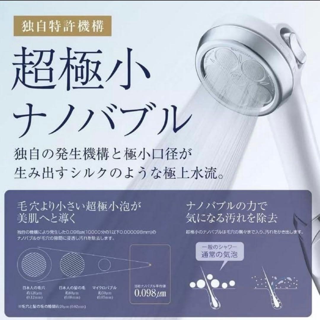 ジャパンスター ナノバブルシャワーヘッド プラスＣ NF2403-PC1