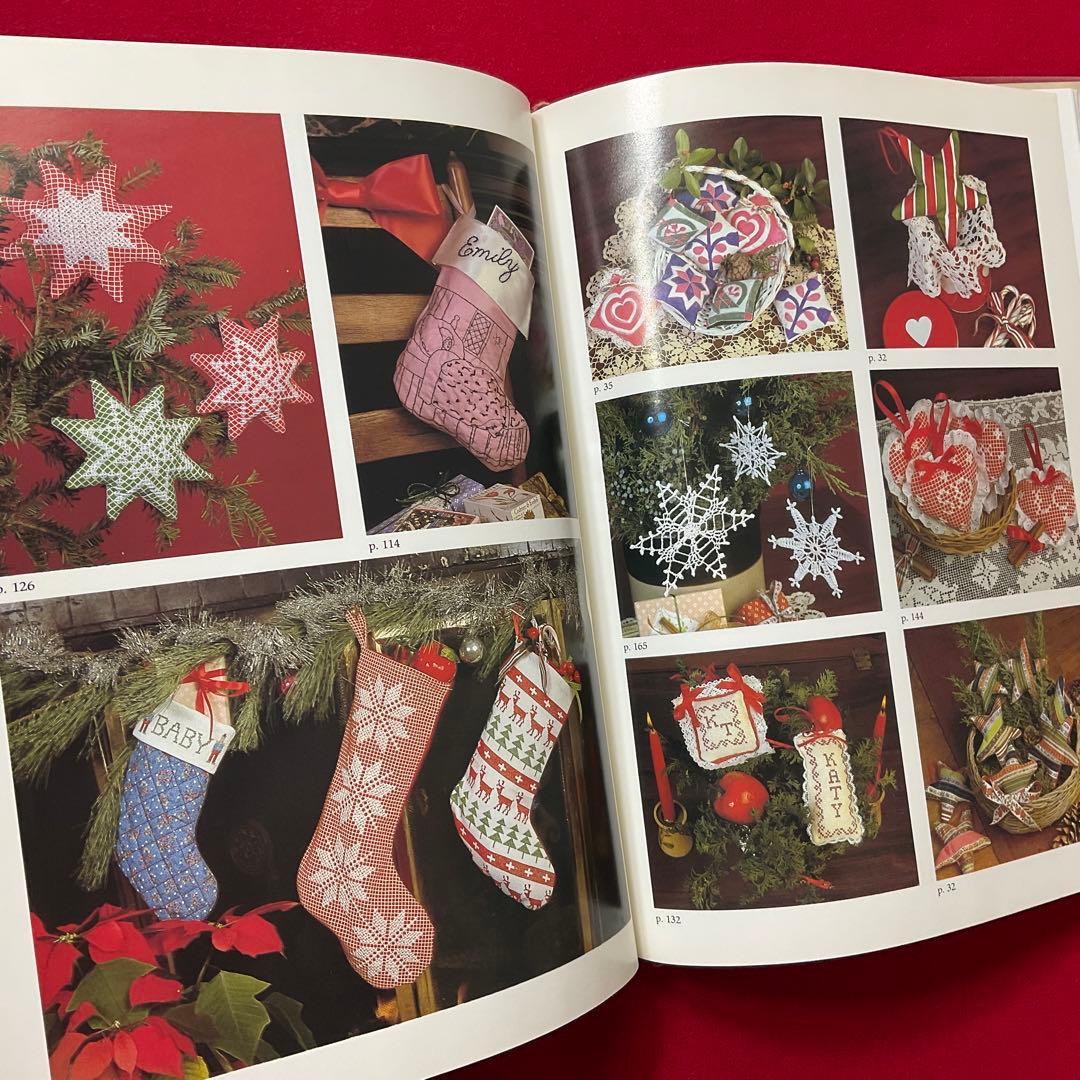 手芸本 洋書 クリスマス オーナメントとストッキング 100以上のデザインと図案