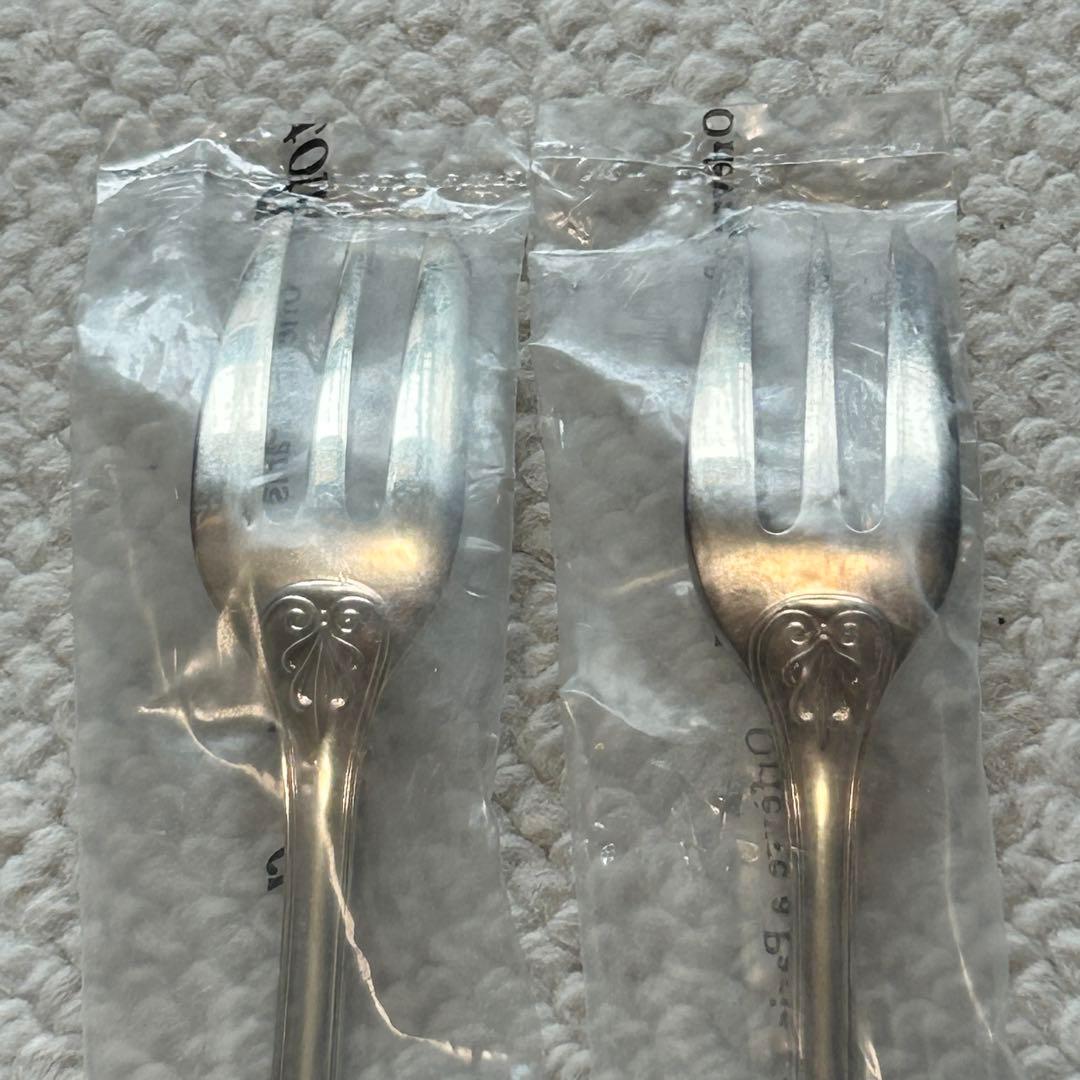 新品未開封品　クリストフルシルバー　マルメゾン　ケーキフォーク　2客セット