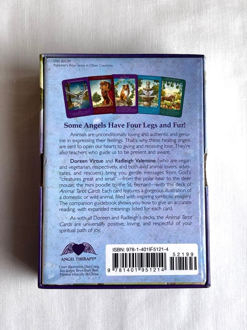 【正規品タロットカード】アニマルタロットカード　英語版