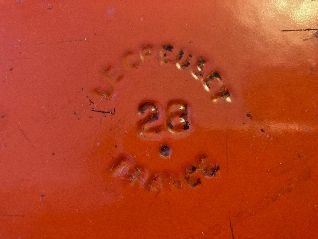 LE CREUSET（ル・クルーゼ）大型28センチ オレンジ 両手鍋