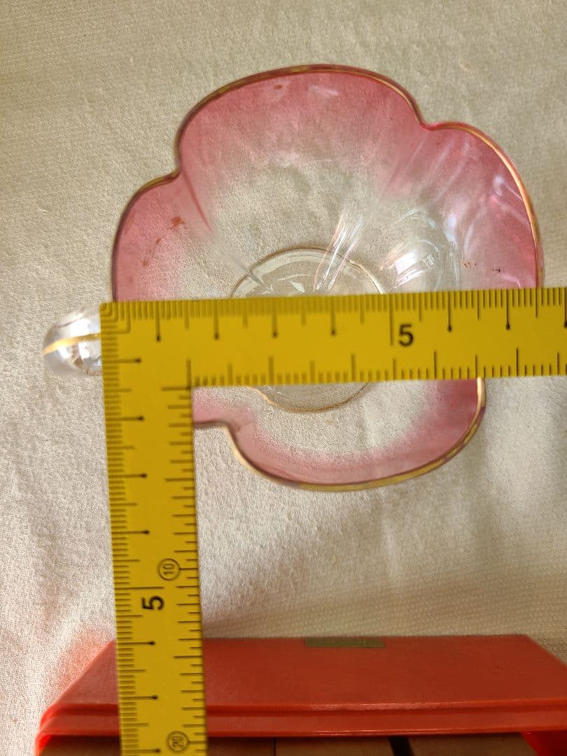 アンティークボヘミアンガラス　カップ&ソーサー