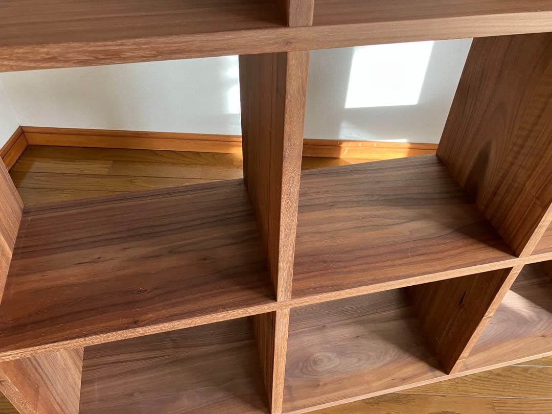 無印良品 スタッキングシェルフセット 5×3 ウォールナット 本棚 間仕切り