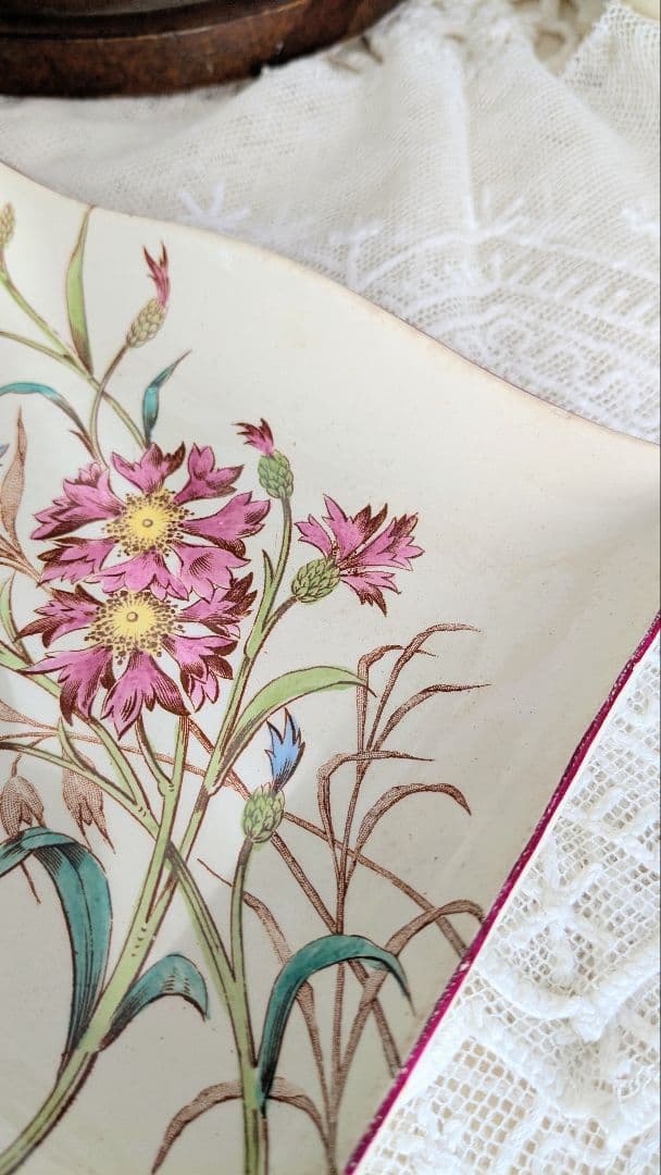 リュネヴィル BLEUET 小さな角皿 プレート　フランス