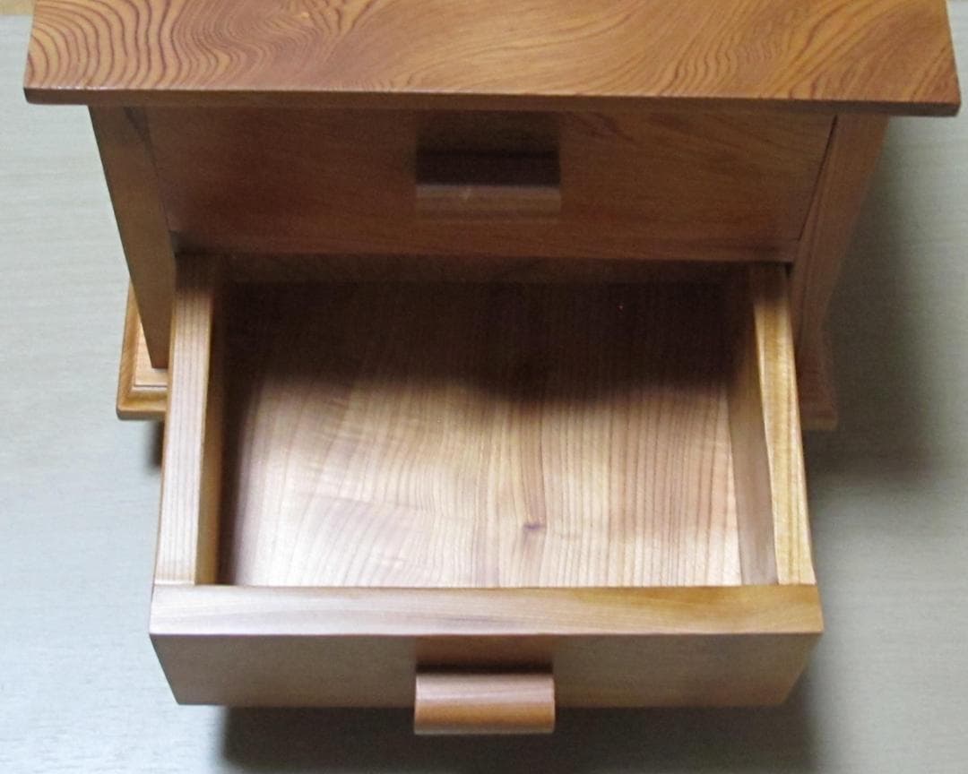 屋久杉二段小物入れ