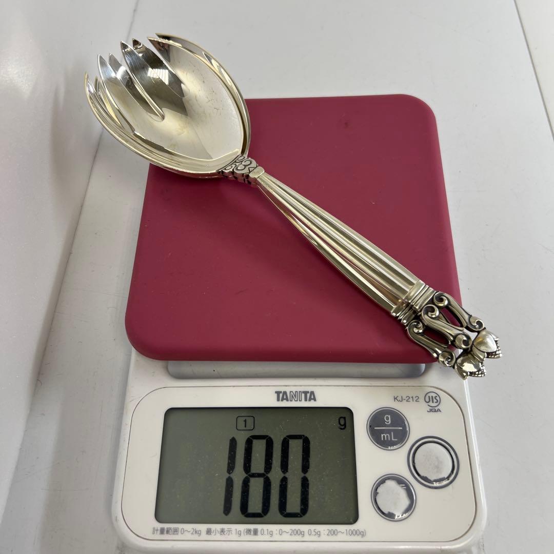 ジョージジェンセン　エコーンサラダフォーク2本180g 東Y7-0917⭐︎2F