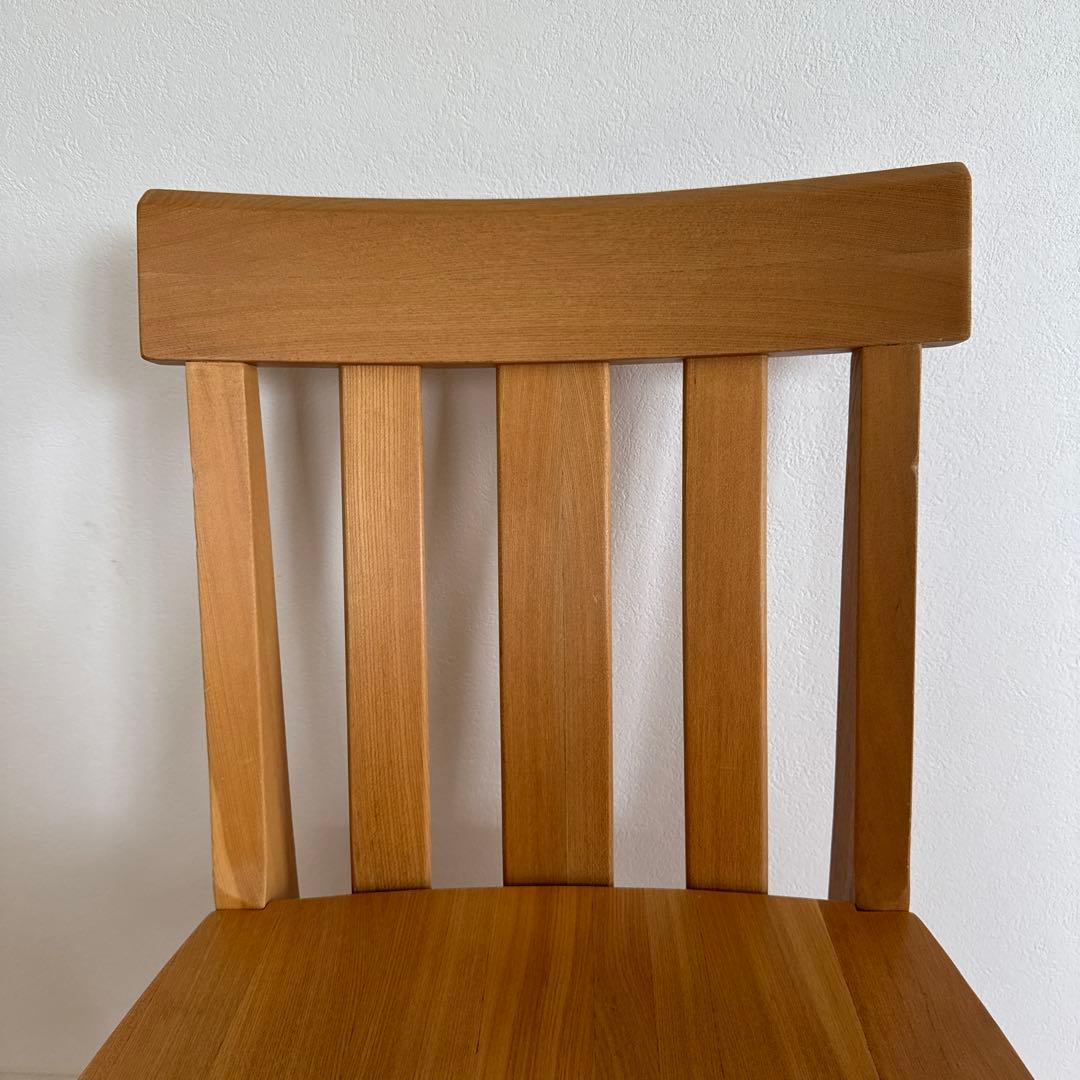 天然二レ無垢材　椅子　ダイニングチェアー