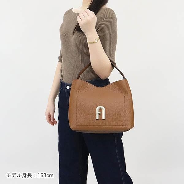 【極美品✨】フルラ プリムラ ホーボー ハンドバッグ 現行アーチロゴ Sサイズ