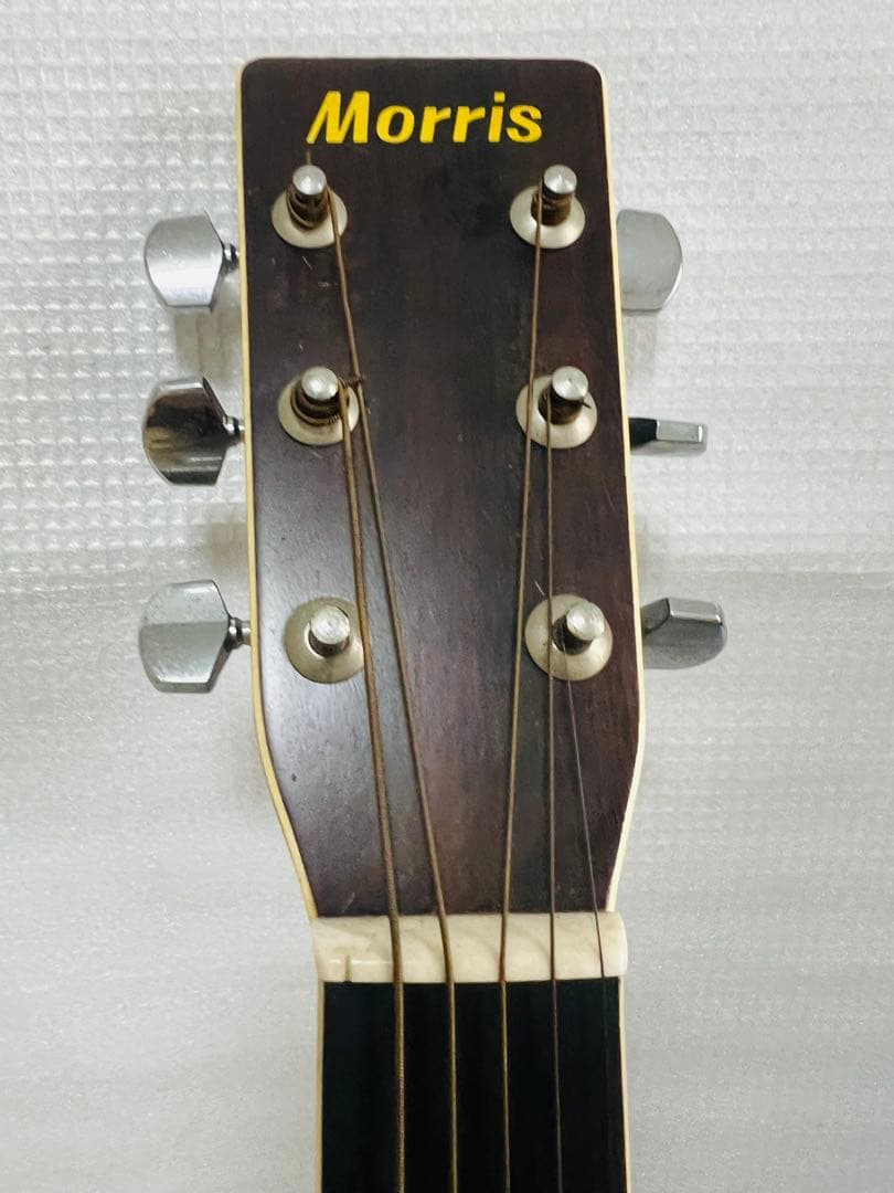 Morris アコースティックギター ハードケース付き　モーリスギータ　Wー25