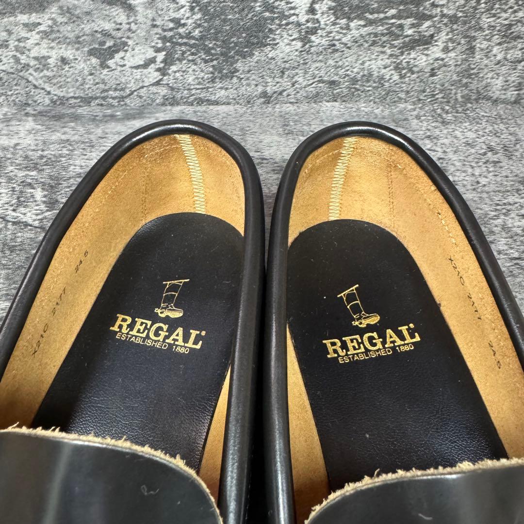 【未使用級】REGAL ローファー 2177 黒ブラック レザー 24.5