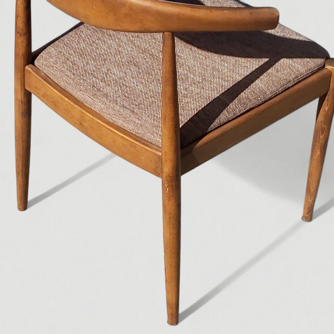 ニトリ 天然木 チェア C-01D ブラウン 北欧モダン ビーチ材 ②