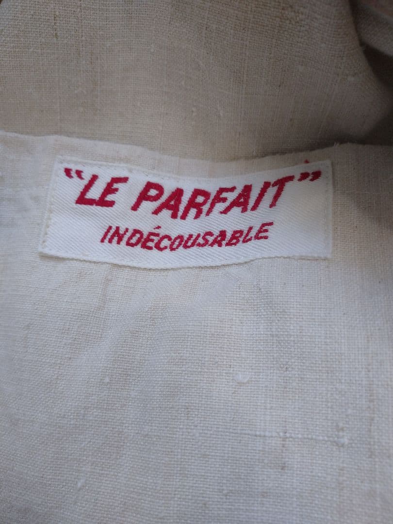 V*r様 ヴィンテージ フレンチ ダブルブレスト ワークジャケット 生成りリネン