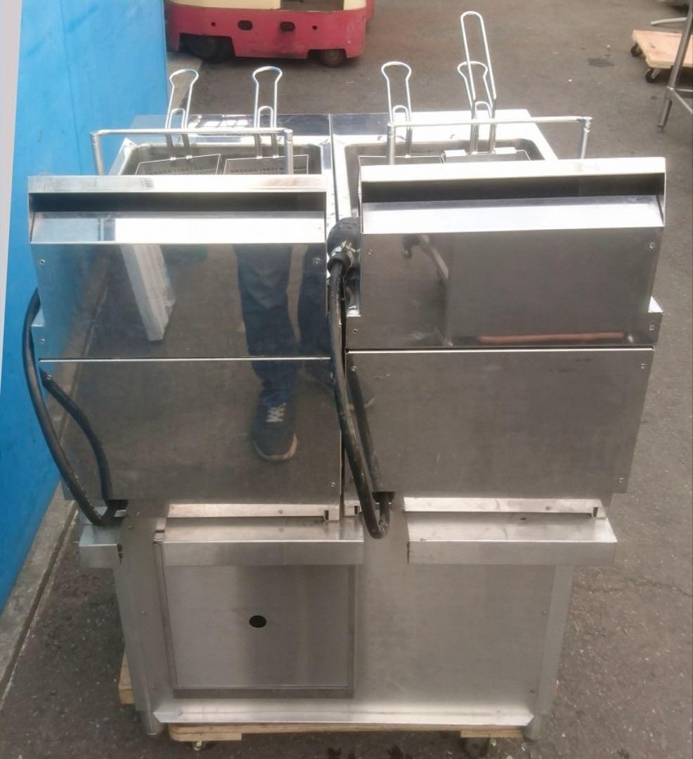 マルゼン MIF-MB7T 電気フライヤーセット3相 200V 2層フライヤー