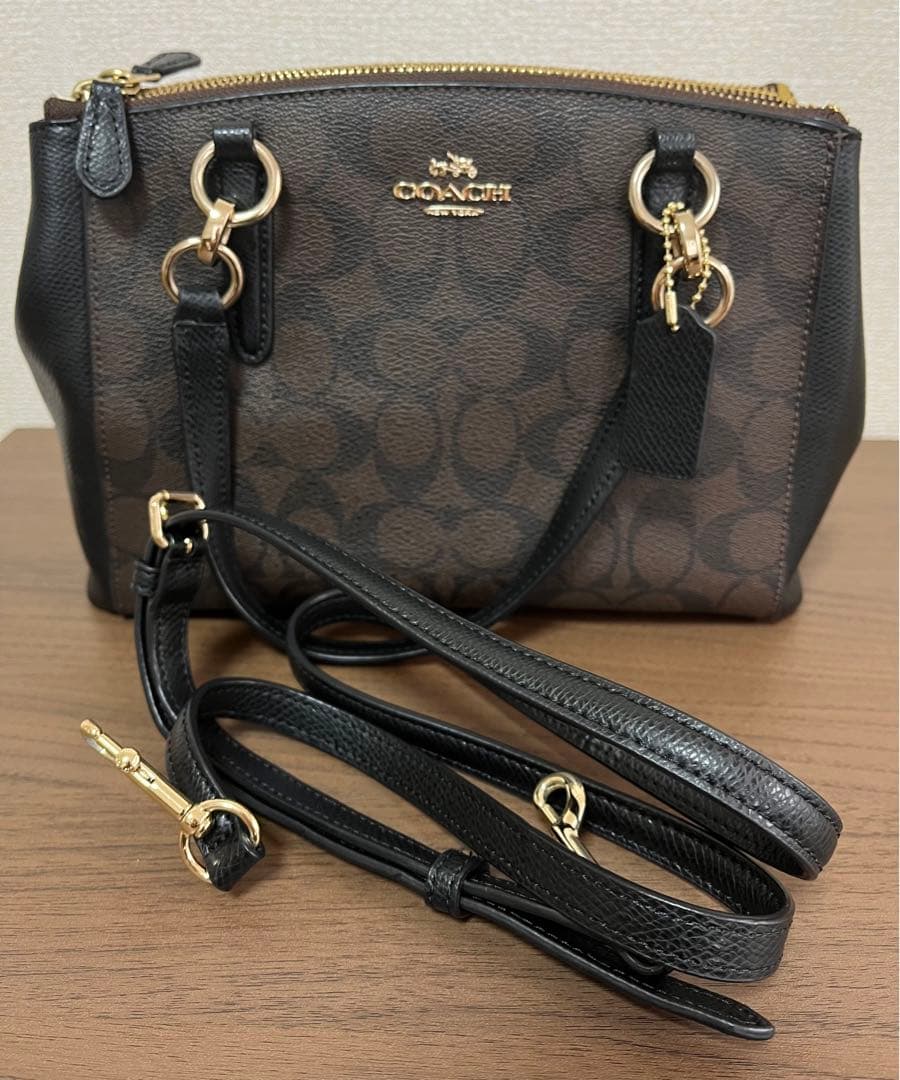 COACH ショルダーバッグ ブラウン/ブラック