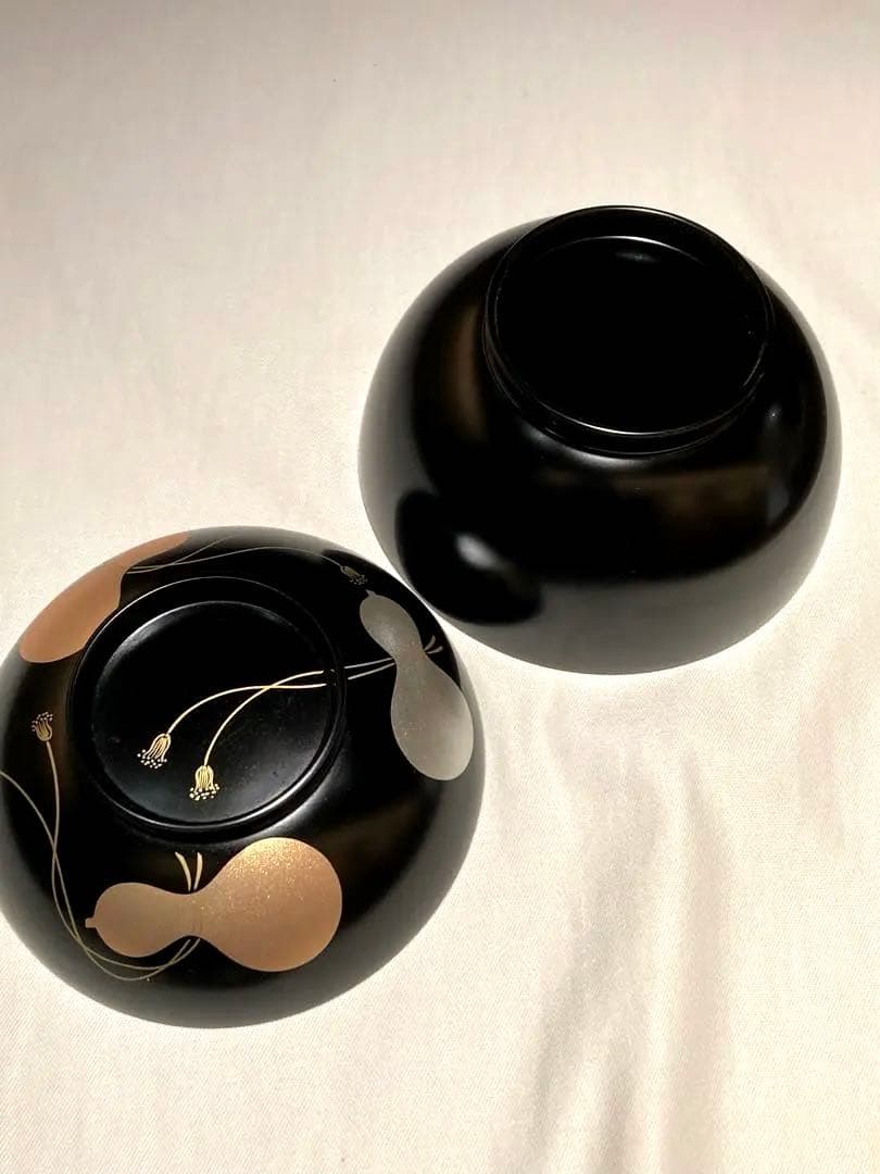 越前塗 漆器 椀 2個セット (14cm×10cm)