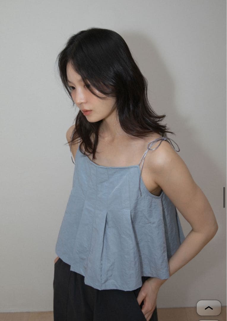 Ohotoro pleated cami top キャミソール
